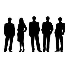 business people silhouette