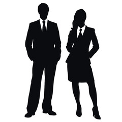 business people silhouette