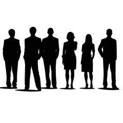 business people silhouette