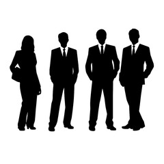 business people silhouette