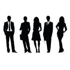 business people  silhouette