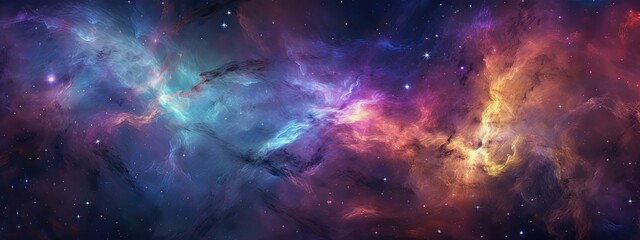 Obraz premium deep and colorful galaxy