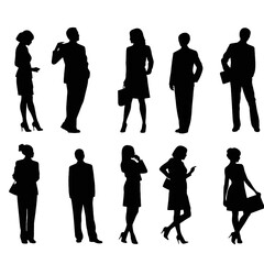 business people  silhouette