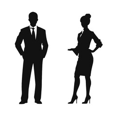 business people  silhouette