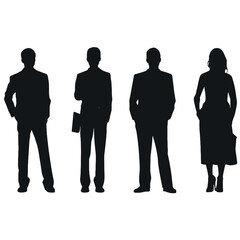 business people  silhouette
