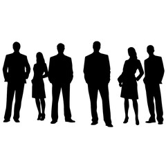business people  silhouette