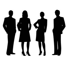 business people  silhouette