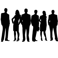 business people  silhouette