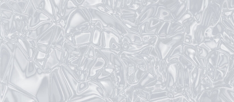white silk or satin luxury cloth texture with crystalized marble texture, plastic or polyethylene bag texture with liquid stains, Texture of ice on the surface, Modern seamless grey background.