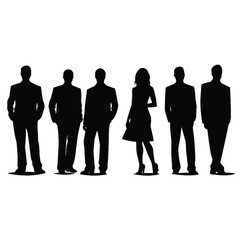 business people silhouette 