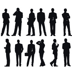 business people silhouette 