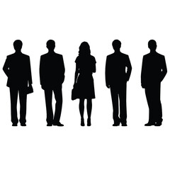 business people silhouette 