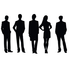 business people silhouette 