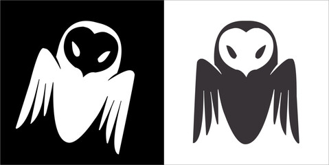 Illustration vector graphics of owl icon
