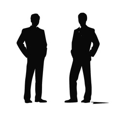 business people silhouette 