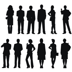 business people silhouette 
