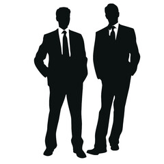 business people silhouette 