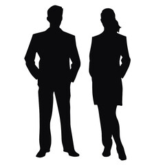 business people silhouette 
