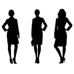 business people silhouette 

