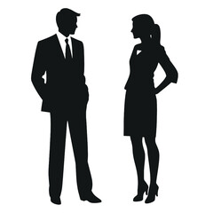 business people silhouette 
