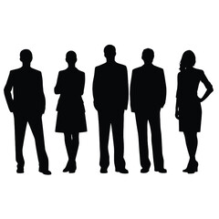 business people silhouette 
