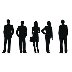 business people silhouette 
