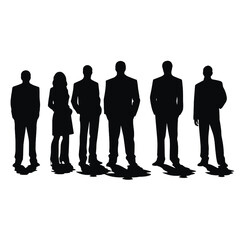 business people silhouette 
