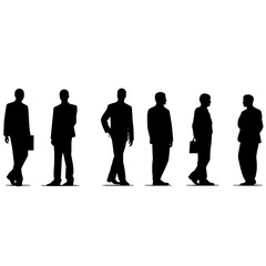 business people silhouette 
