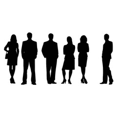 business people silhouette 