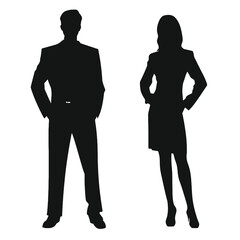 business people silhouette 
