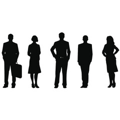 business people silhouette 