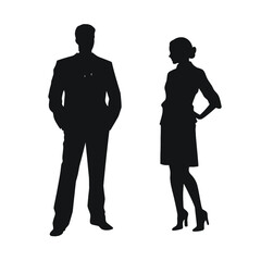 business people silhouette 