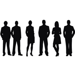 business people silhouette 