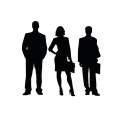 business people silhouette 