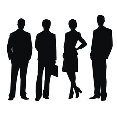 business people silhouette 
