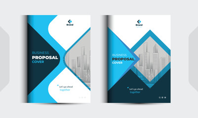 Corporate Business Proposal Catalog Cover Design Template Concepts Adept for Multipurpose Projects