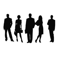 business people silhouette 