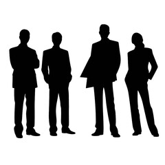 business people silhouette 
