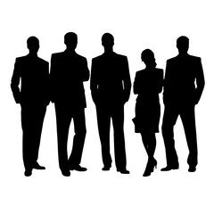 business people silhouette 