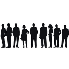 business people silhouette 
