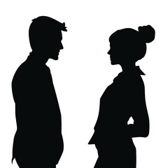 business people silhouette 