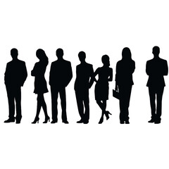 business people silhouette 