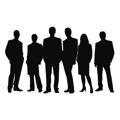 business people silhouette 