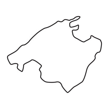 mallorca map, mallorca vector, mallorca outline, mallorca