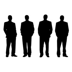 business people silhouette 