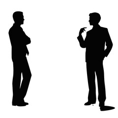 business people silhouette 