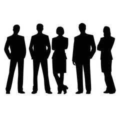business people silhouette 