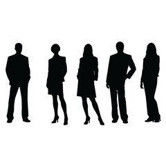 business people silhouette 