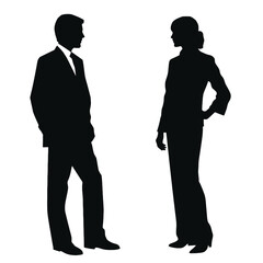business people silhouette 