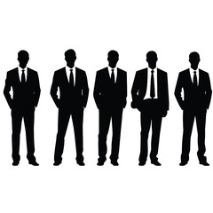 business people silhouette 